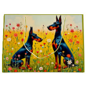 Doberman  groot cadeauzakje (Voorkant)
