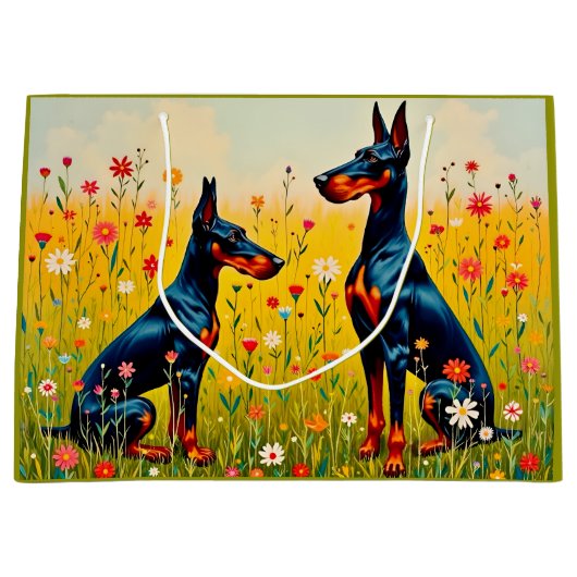 Doberman groot cadeauzakje (Voorkant)