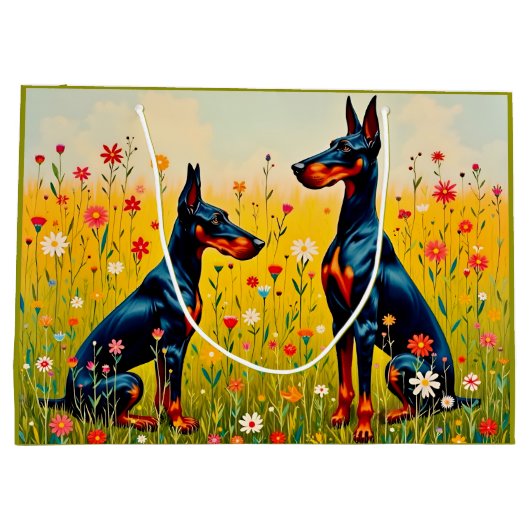 Doberman  groot cadeauzakje (Achterkant)