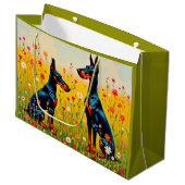 Doberman groot cadeauzakje (Voorkant Gekanteld)