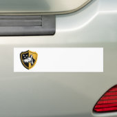 Doberman Guard Dog Stars Shield Bumpersticker (Op auto)