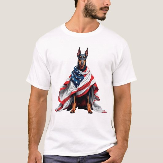 Doberman Guard Nation T-shirt (Voorkant)
