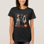 Doberman Halloween kostuum Mummy Witch Ghost T-shirt (Voorkant)