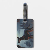 Doberman Halloween Scary Bagagelabel (Achterkant verticaal)
