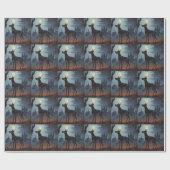 Doberman Halloween Scary Cadeaupapier (Vlak)