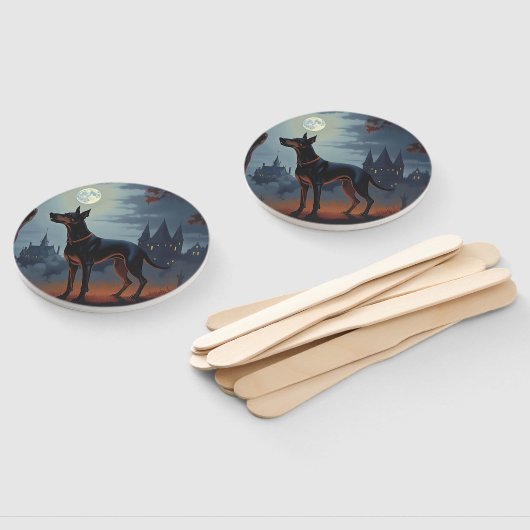 Doberman Halloween Scary Handwaaier (Niet-gemonteerd)