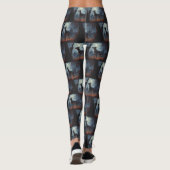 Doberman Halloween Scary Leggings (Achterkant)