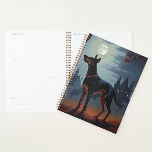 Doberman Halloween Scary Planner (Display)