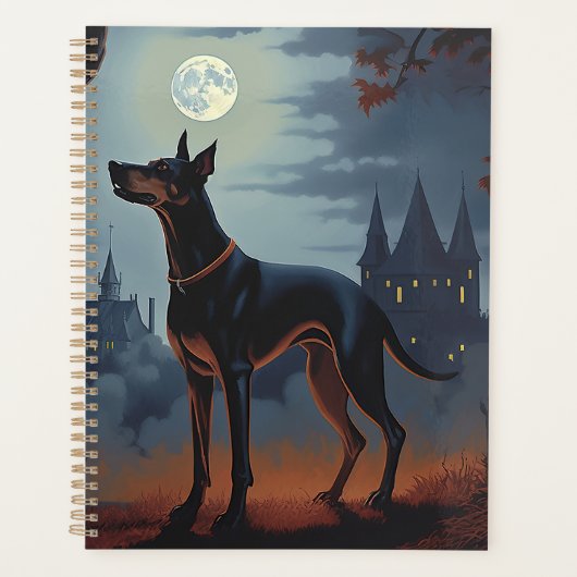 Doberman Halloween Scary Planner (Voorkant)