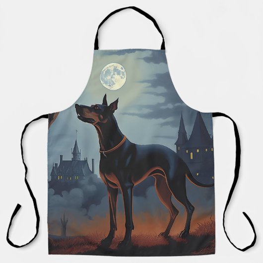 Doberman Halloween Scary Schort (Voorkant)