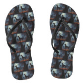 Doberman Halloween Scary Teenslippers (Voetbed)