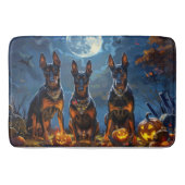 Doberman Halloween Spooky Badmat (Voorkant)