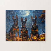 Doberman Halloween Spooky Legpuzzel (Horizontaal)