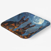 Doberman Halloween Spooky Papieren Bordje (Gebogen)