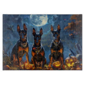 Doberman Halloween Spooky Snijplank (Voorkant)