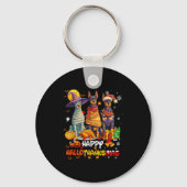 Doberman Happy Hallothanksmas Dog Lover Christmas  Sleutelhanger (Voorkant)