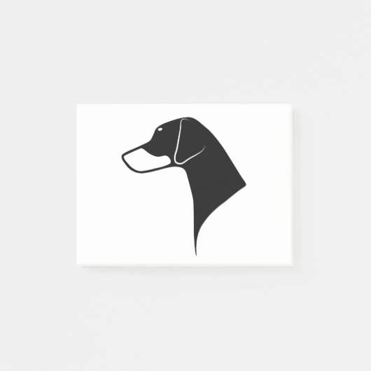 Doberman Head Natural Ears Post-it® Notes (Voorkant)