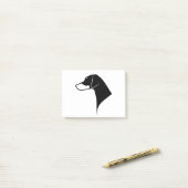Doberman Head Natural Ears Post-it® Notes (Op bureau)