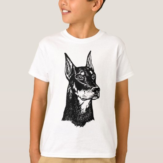 DOBERMAN HEAD T-SHIRT (Voorkant)