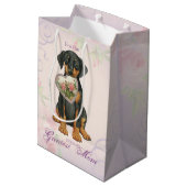 Doberman Heart Mama Medium Cadeauzakje (Achterkant Gekanteld)