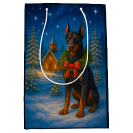 Doberman Holiday Medium Cadeauzakje