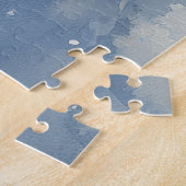 Doberman hond in slee laat het sneeuwen Kerstmis Legpuzzel (Zijkant)