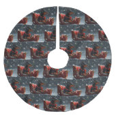 Doberman Hond Kerstfeest Kerstboom Rok (Voorkant)