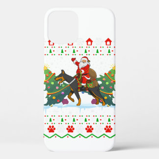 Doberman Hondenliefhebber Xmas lelijke kerst Case-Mate iPhone Case