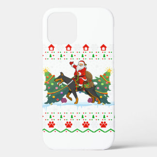 Doberman Hondenliefhebber Xmas lelijke kerst Case-Mate iPhone Case