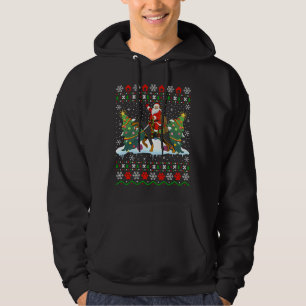 Doberman Hondenliefhebber Xmas Ugly Santa Hoodie