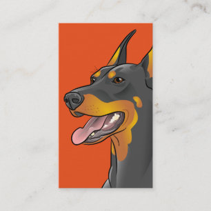 Doberman Hondenras Visitekaartjes