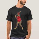 Doberman honkbalknuppel t-shirt (Voorkant)