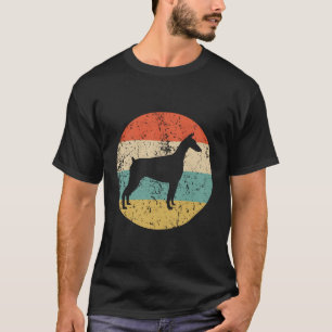 Doberman Hoodie Retro Doberman Hondenhoodie T-shirt