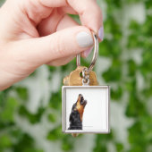 Doberman howling sleutelhanger (Hand)