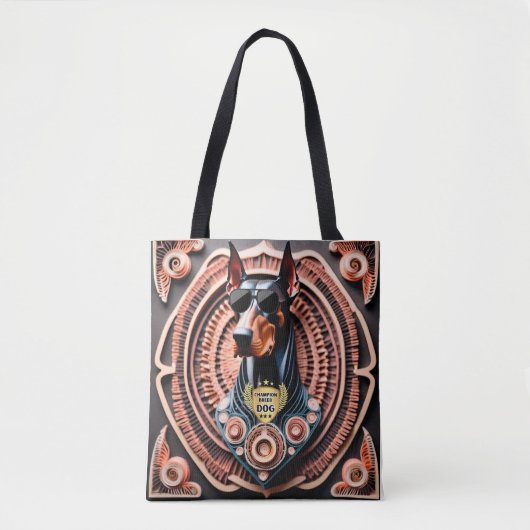 Doberman, Huisdier, Companion Canine, Tote Bag (Voorkant)