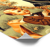  Doberman Illustratie Poster (Hoek)