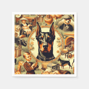 Doberman Illustratie Servet