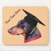 Doberman in de klas Funny Dog Mousepad Muismat (Voorkant)