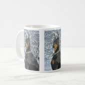 Doberman in de Mok Frosty Snow (Voorkant links)