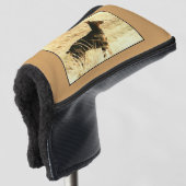 Doberman in Dry Reeds Painting Afbeelding Golfheadcover (3/4 voorkant)