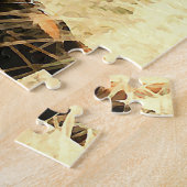 Doberman in Dry Reeds Painting Afbeelding Legpuzzel (Zijkant)