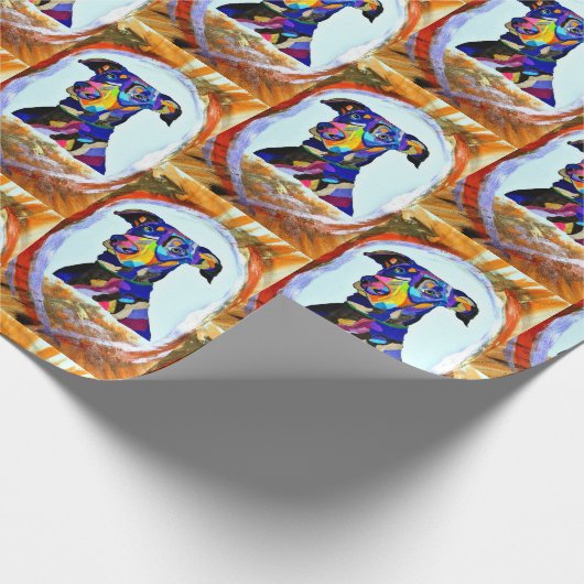 Doberman inpakpapier (Hoek)