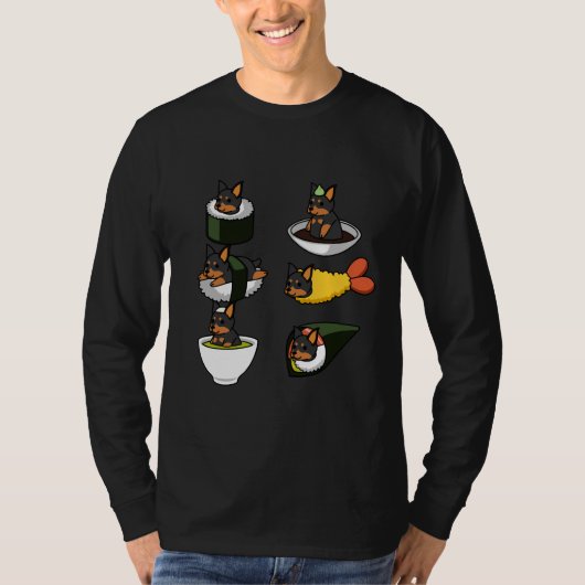 Doberman Japans voedsel T-shirt (Voorkant)