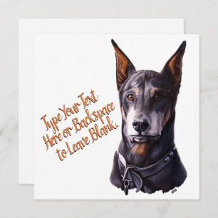 Doberman Kaarten Custom Doberman Pinscher Gift Kaa