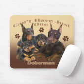 Doberman kan niet slechts één mousepad hebben muismat (Met muis)