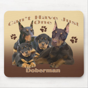 Doberman kan niet slechts één mousepad hebben muismat