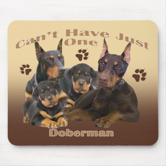 Doberman kan niet slechts één mousepad hebben muismat (Voorkant)