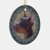Doberman Keramisch Ornament (Rechts)