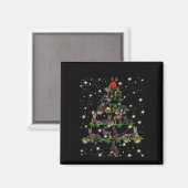 Doberman kerstboom bedekt door vlieglicht magneet (Voorkant / Achterkant)