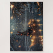 Doberman Kerstfeest reis Legpuzzel (Verticaal)